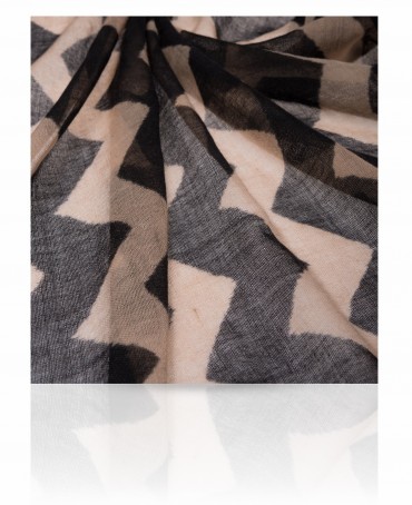 Палантин Унисекс ZW-ZIGZAG/BLACK